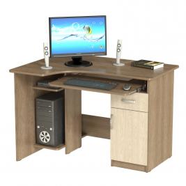 Угловой компьютерный стол со стеллажом ВЛСК-09-ЛДСП