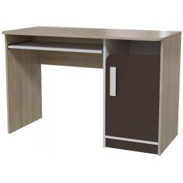 Письменный стол с тумбой Арабика 6-0607 дуб/белый/коричневый