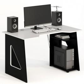 Компьютерный стол СКП-4 GL-4  черно-белый