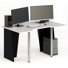 Компьютерный стол СКП-5 GL-5  черно-белый