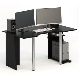 Компьютерный стол СКП-6 GL-6  черный