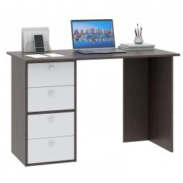 Компьютерный стол Прайм-41 венге/белый
