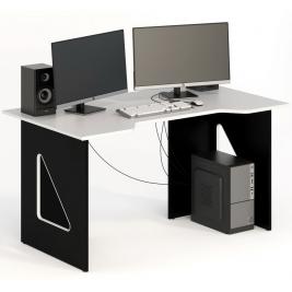 Компьютерный стол СКП-8 GL-8  черно-белый