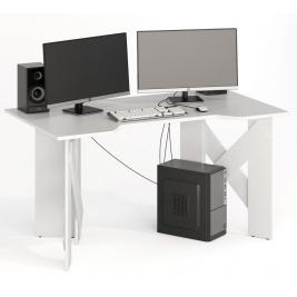 Компьютерный стол СКП-10 GL-10  белый
